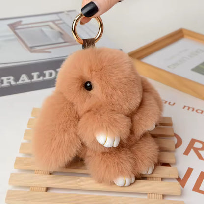 Bunny Fur Keychain