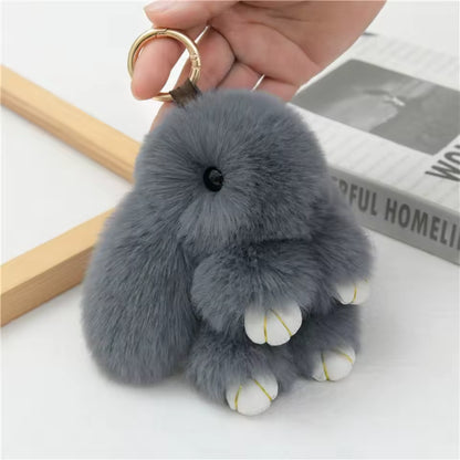 Bunny Fur Keychain